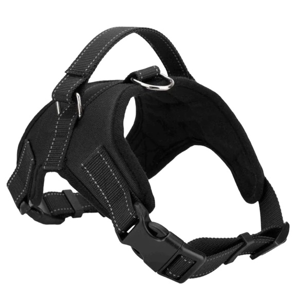 Size M / black color  dog Harness with handle - Picture 1 of 5
